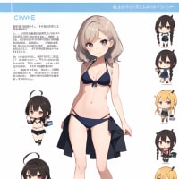美少女設定画像風②
