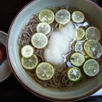 【田舎庵】涼風すだち蕎麦。