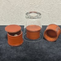 革製シェルと純銀製シェル
