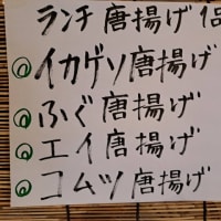 人気メニューからあげ四天王！？が勢揃い！イカゲソ・ふぐ・エイ・コムツの唐揚げ