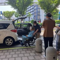 お父さんの希望で　ほぼ1か月振りに退院(６月３０日)　２５．７/８
