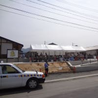 Public preview of the public housing for the disaster victims in Ogakuchi, Otsuchi town