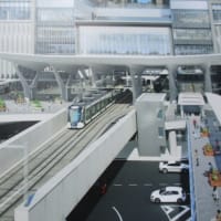 広島駅ビルで大工事が進んでいます・・・広島電鉄の路面電車がＪＲ広島駅の２階に発着するようになります