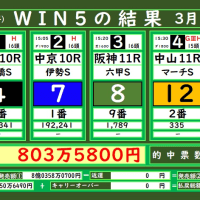 本日のWIN5の結果(3/30)