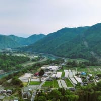 令和7年度古坂区村政懇談会＆脱炭素事業打合せ＆下生坂上空からの風景