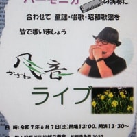髙籔様　ハーモニカライブのご案内
