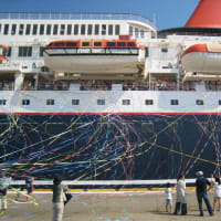 「にっぽん丸」酒田北港　出港　2025.6.22