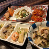 オリーブサーモン＆関さば / Japanese fish lunch