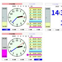 時計と日課表示