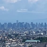 池田市でも見えたんですね、、ブルーインパルス