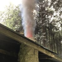 何年かぶりに山の窯を焚きました