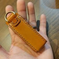 【革細工】リップクリームケースを作る。