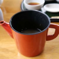 松本市梓川倭の手打蕎麦「シマ」で、野菜天ざるとそば茶ソフトクリームのランチ。