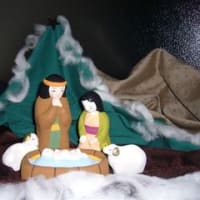 菊池ー山鹿教会ー馬小屋の展示ークリスマス　２００９年