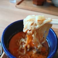 【味噌乃家】海老味噌つけ麺。
