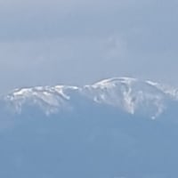 ４月3日比良山に冠雪