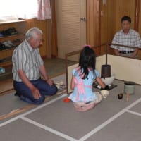 ７月２４日(日)は、お茶のお稽古会でした。