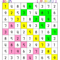❤06-13❤猫の肉球ナンプレ始めました。「初級④中級(上)①」