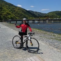 ロードバイク in 嵐山