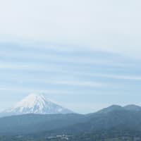 朝の散歩（駿河湾と富士山）