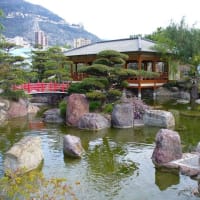絵葉書の日本庭園