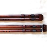 ダブルフルート（複管笛）G管　木製管