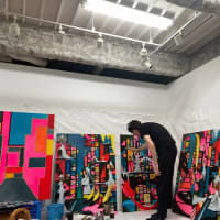 壁画４制作開始　　原高史　アートの現地点 　Wada Fin Arts
