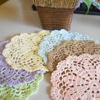 春色お花のコースター