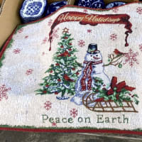 クリスマスを楽しむ小物　ジャガード織のランチョンマット