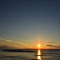 今日の夕日