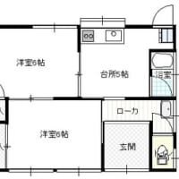 豊橋市２ＤＫ借家：四方に窓あり本日みたいな雨の日でも室内は暗くないのです。