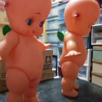 キューピー キューピー人形 昭和レトロ キューピーちゃん 当時物 人形ビッグサイズ 約5２cm 現状品　2体