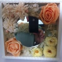 痛んでる花を開花して自宅用にアレンジ✿