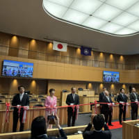 新庁舎での、世田谷区議会「議場開場式」
