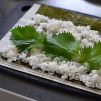 アガベで♪夏野菜のキンパ（韓国風海苔巻き）ととうもろこしのチヂミ