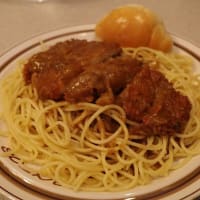 サントスのカツカレースパゲティ