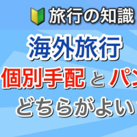 第1回　海外旅行　個別手配とパッケージツアーどちらがお得なのか　【旅行の知識初級編】