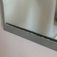 一年ぶりの風呂の鏡