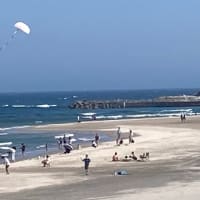 快晴　久しぶりの薄磯海岸