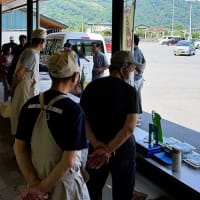 道の駅いくさかの郷特産市＆宇留賀上空からの風景