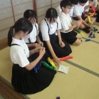 2025.7.9　平和の折り鶴の昇華再生（６年生）