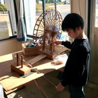 小学校一年生の僕だって織れたよ