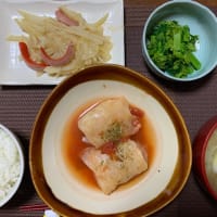 今夜はロールキャベツ