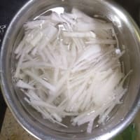 麻婆茄子と大根とツナサラダ
