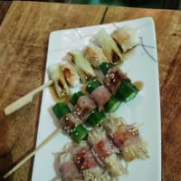 昨夜は、スシレストランで　食事。