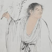 寒山拾得図　双幅　その２　寺崎廣業筆　その１４６