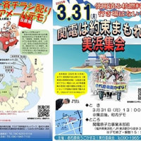 脱原発 市民ウォーク in 滋賀　４月の予定