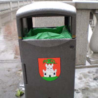 スロヴェニア・リュブリャーナのゴミ箱