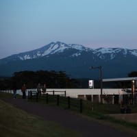 鳥海山巡り　「道の駅ねむの丘」の夕日　後編