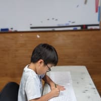 八郎書道教室日記　　９月１０日火曜日　　曇り雨